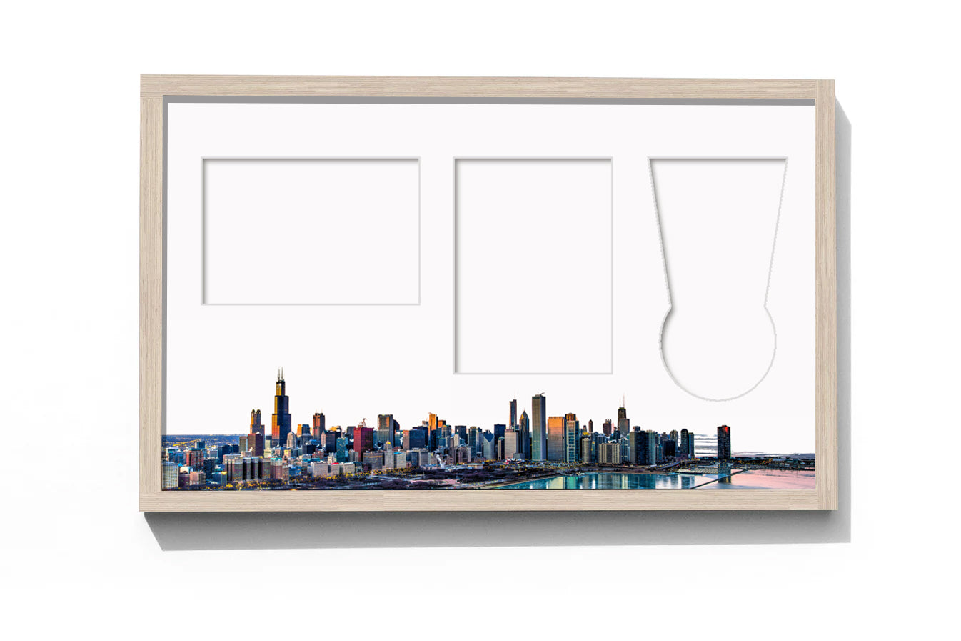 Chicago Marathon, Medal, Map & Bib Display Frame