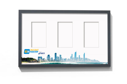 Official Gold Coast Double 63.3km Marathon Medal Display Frame