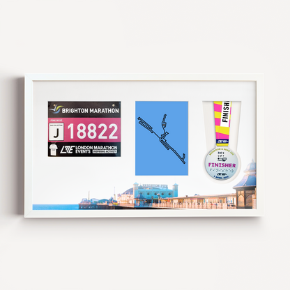 Brighton Medal, Race Map & Bib Display Frame - Official