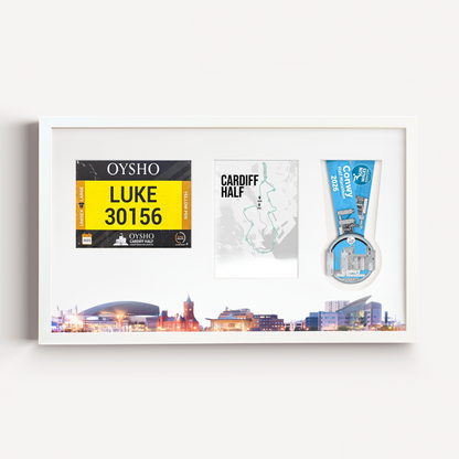 Cardiff Medal, Race Map & Bib Display Frame - Official