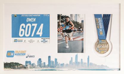 Official Gold Coast Marathon Medal Display Frame