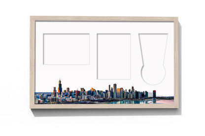 Chicago Marathon, Medal, Map & Bib Display Frame