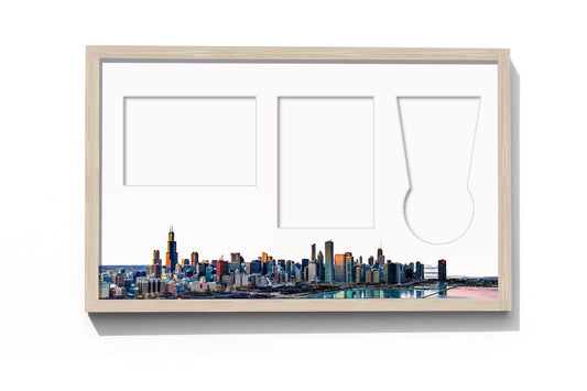 Chicago Marathon, Medal, Map & Bib Display Frame