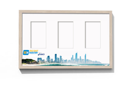 Official Gold Coast Double 63.3km Marathon Medal Display Frame