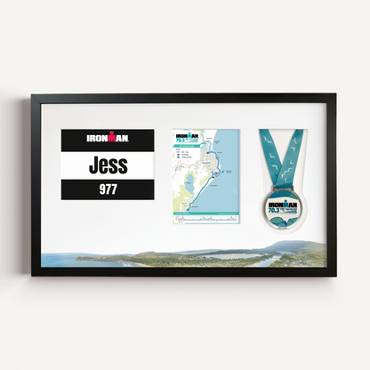 Port Macquarie Medal, Race Map & Bib Display Frame - Official