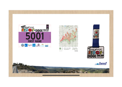 Official Ridgy Didge Trail Run Medal Display Frame
